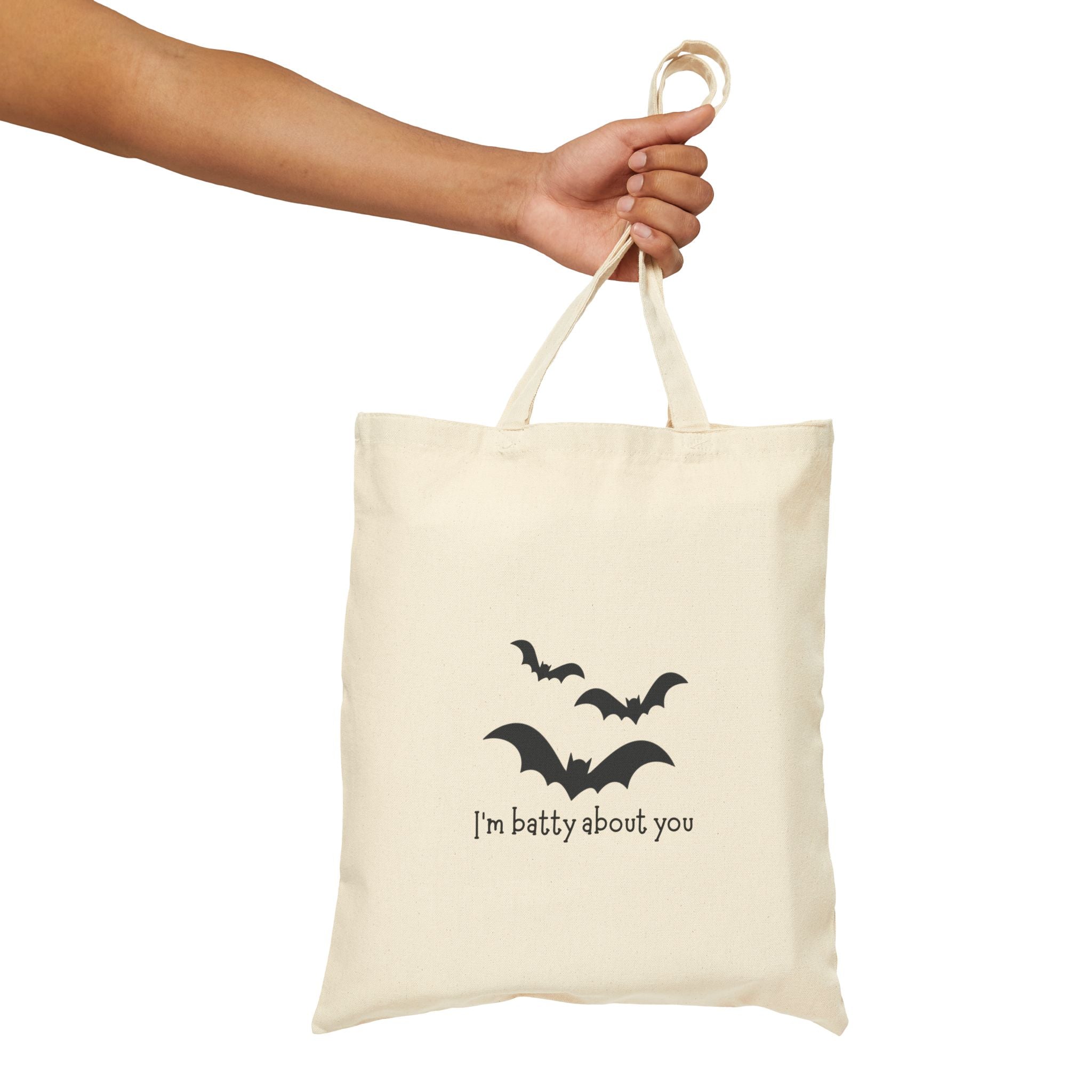 Batty About You Cotton Canvas Tote