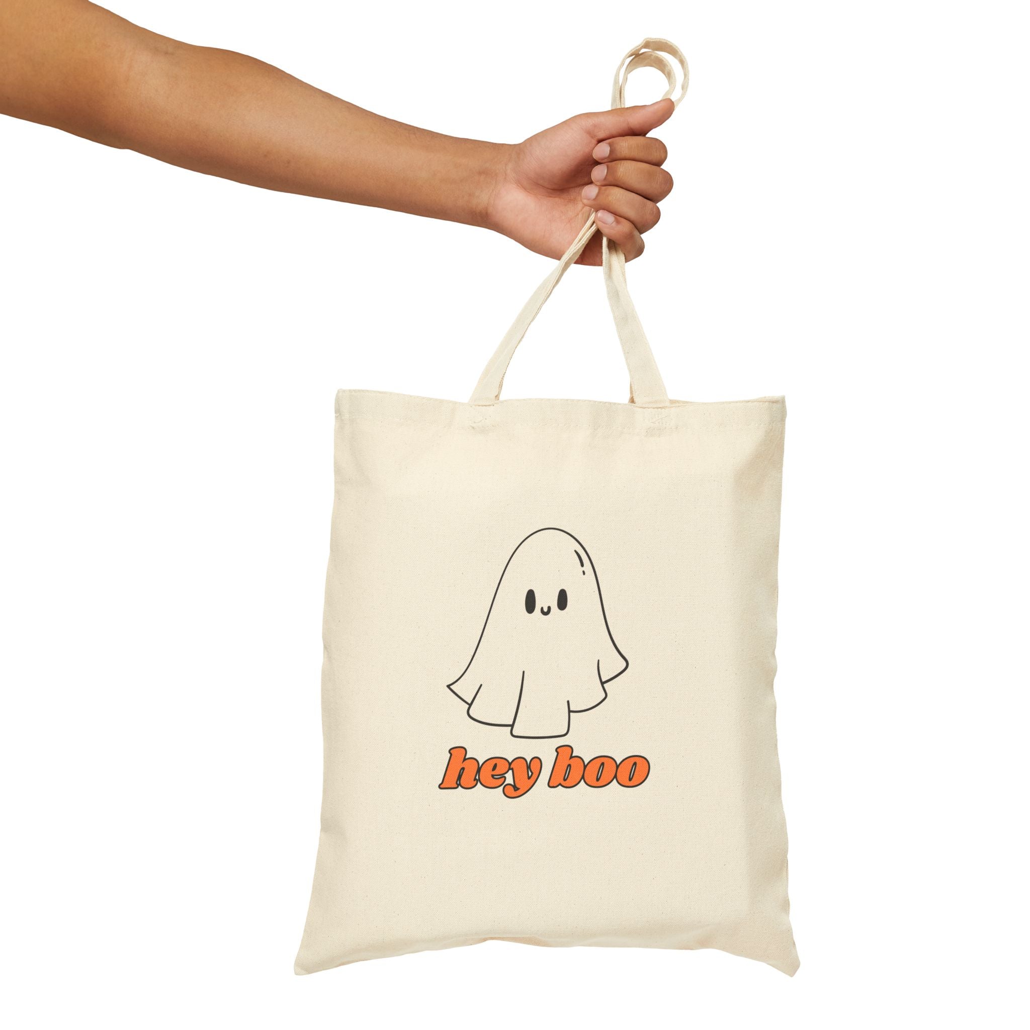 Hey Boo Cotton Canvas Tote