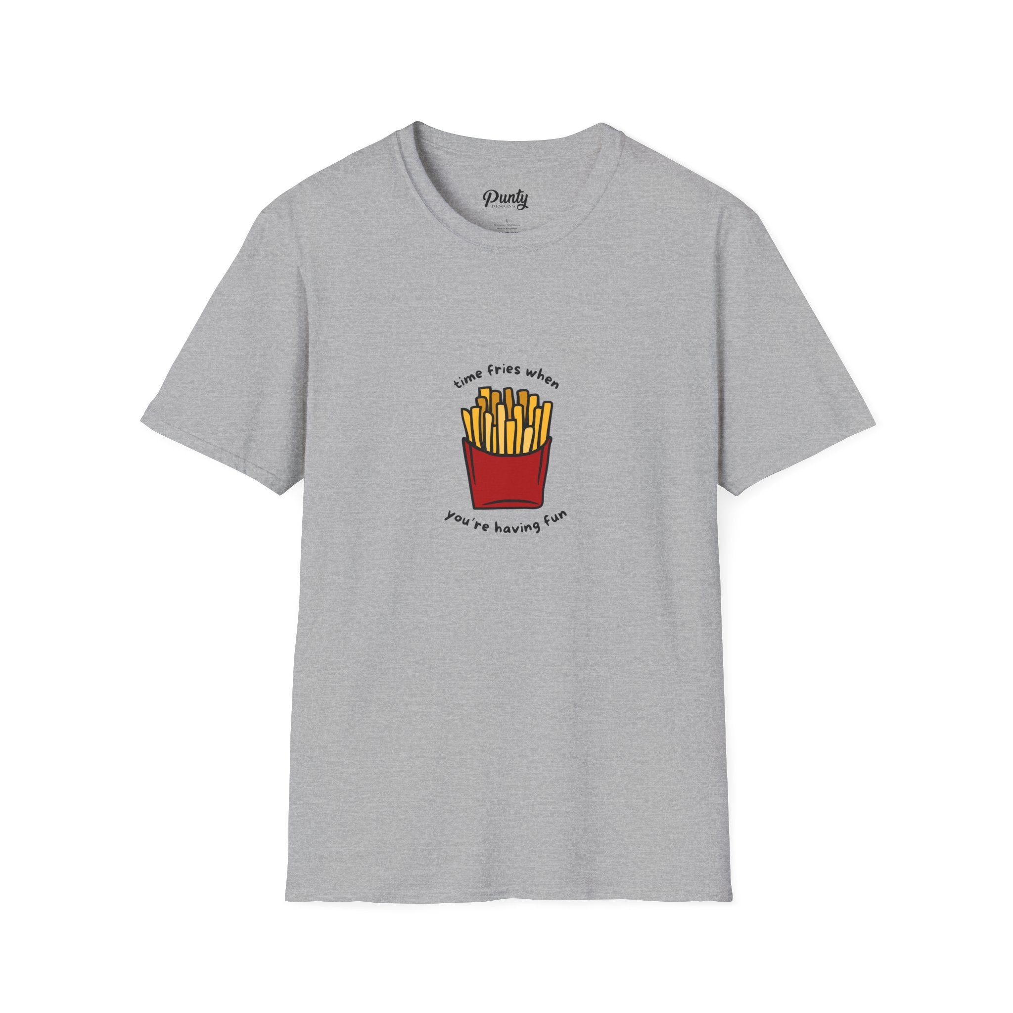 Time Fries When You're Having Fun Softstyle Cotton Tee