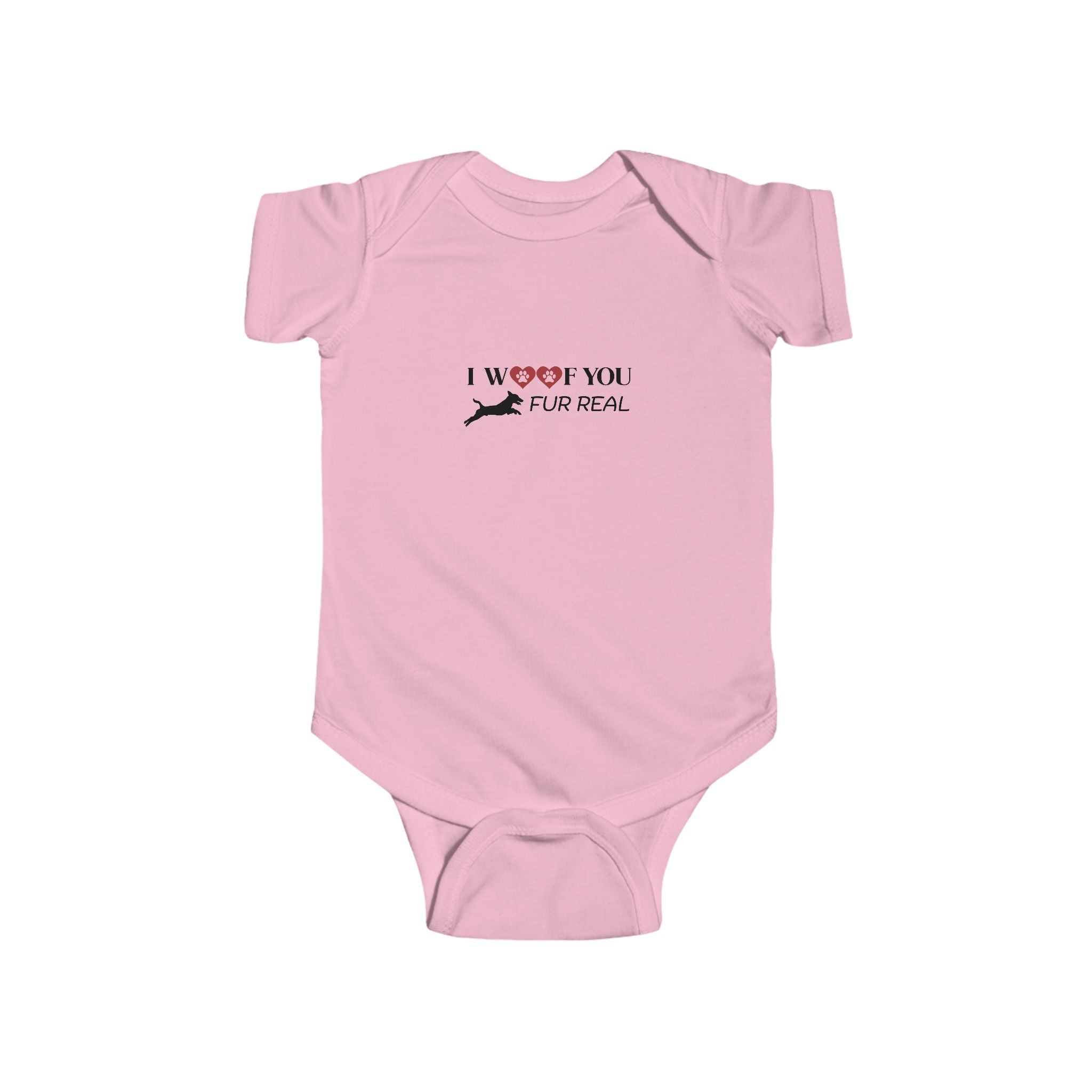 Woof You Fur Real Baby Onesie
