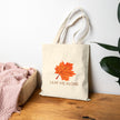 Leaf Me Alone Cotton Canvas Tote