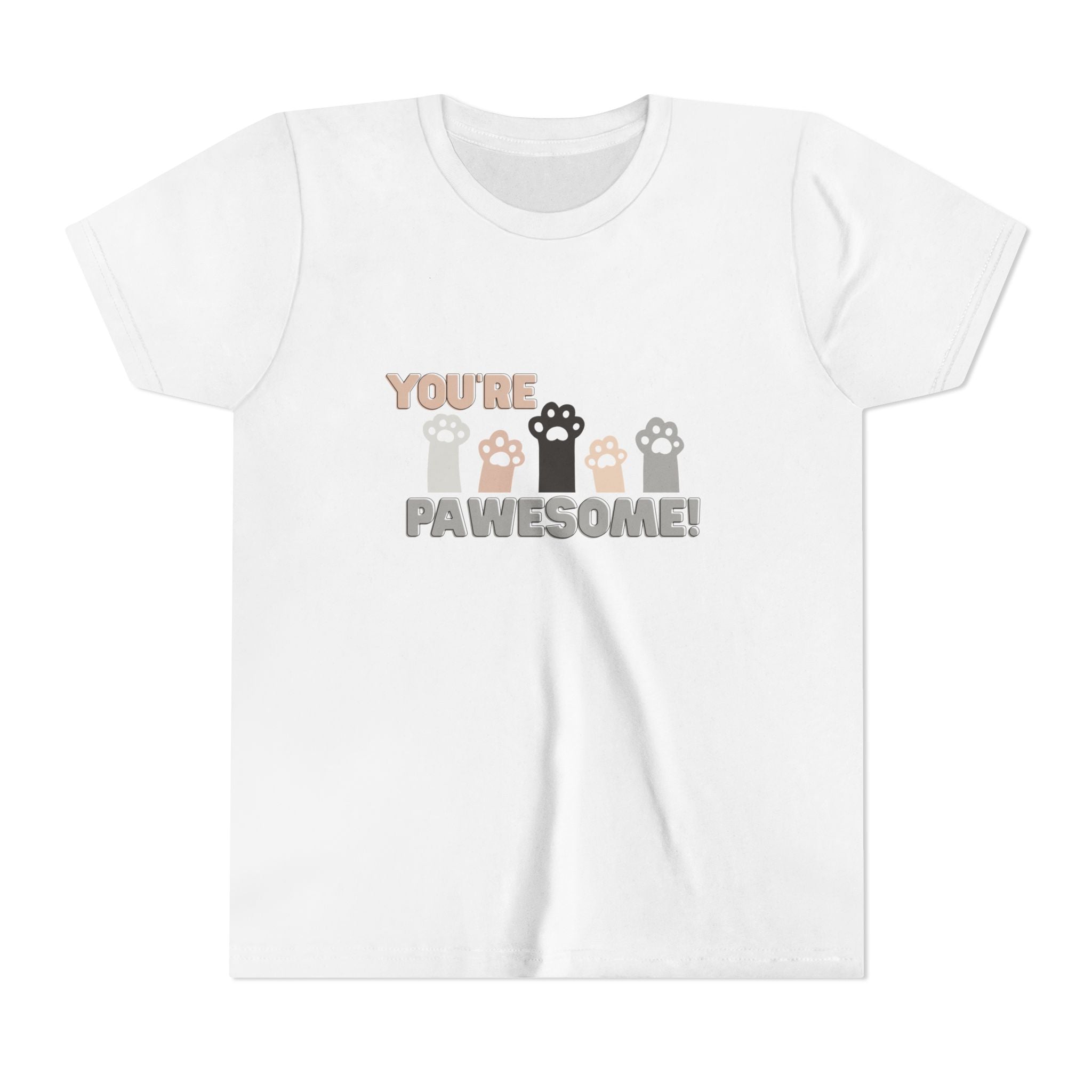You're Pawesome Youth Short Sleeve Tee