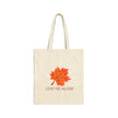 Leaf Me Alone Cotton Canvas Tote