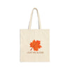 Leaf Me Alone Cotton Canvas Tote