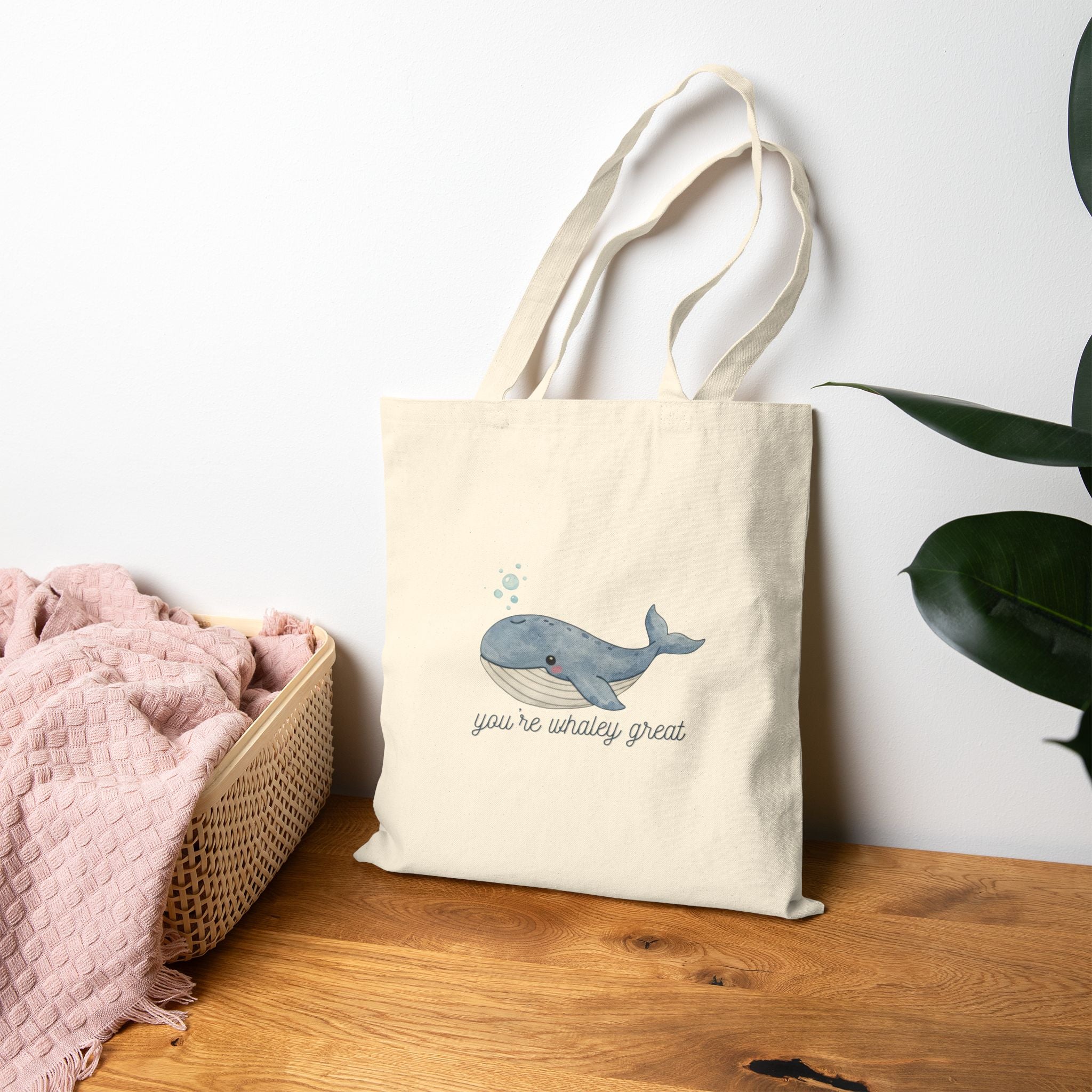 You're Whaley Great Cotton Canvas Tote
