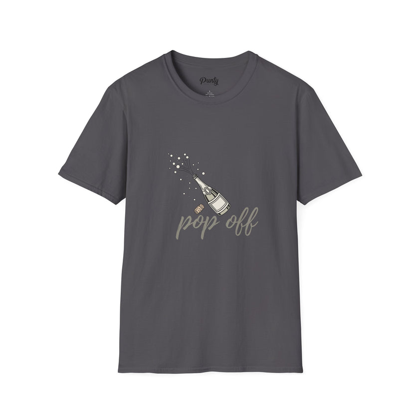 Pop Off - Silver - Softstyle Cotton Tee