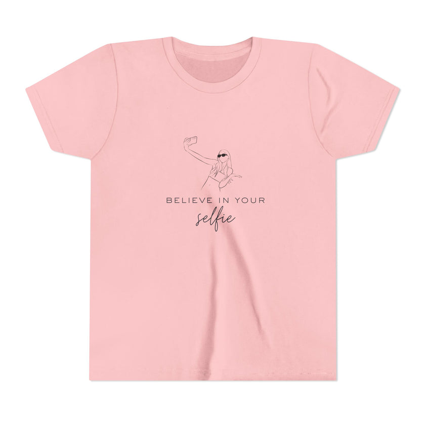 Believe in Your Selfie Youth Short Sleeve Tee