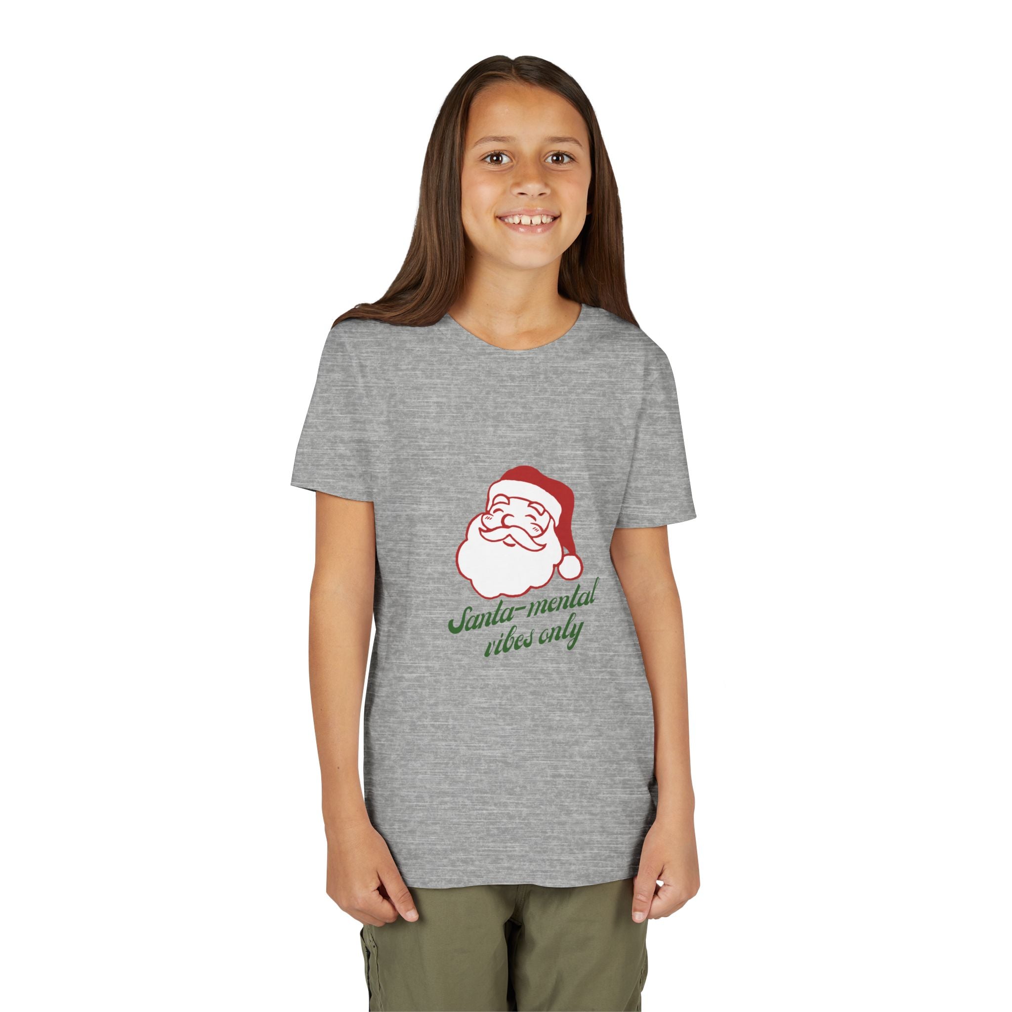 Santa-Mental Vibes Only Youth Short Sleeve Tee